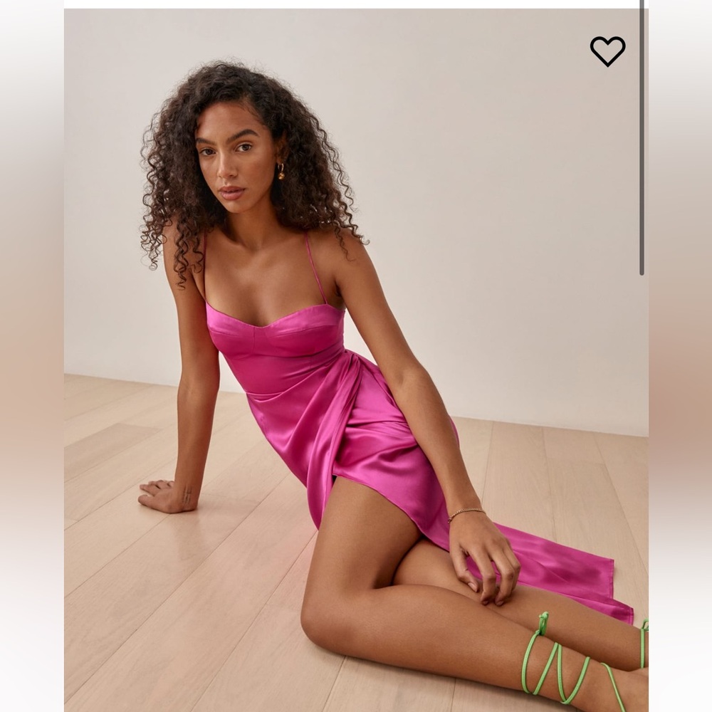 Reformation Marguerite Silk Dress